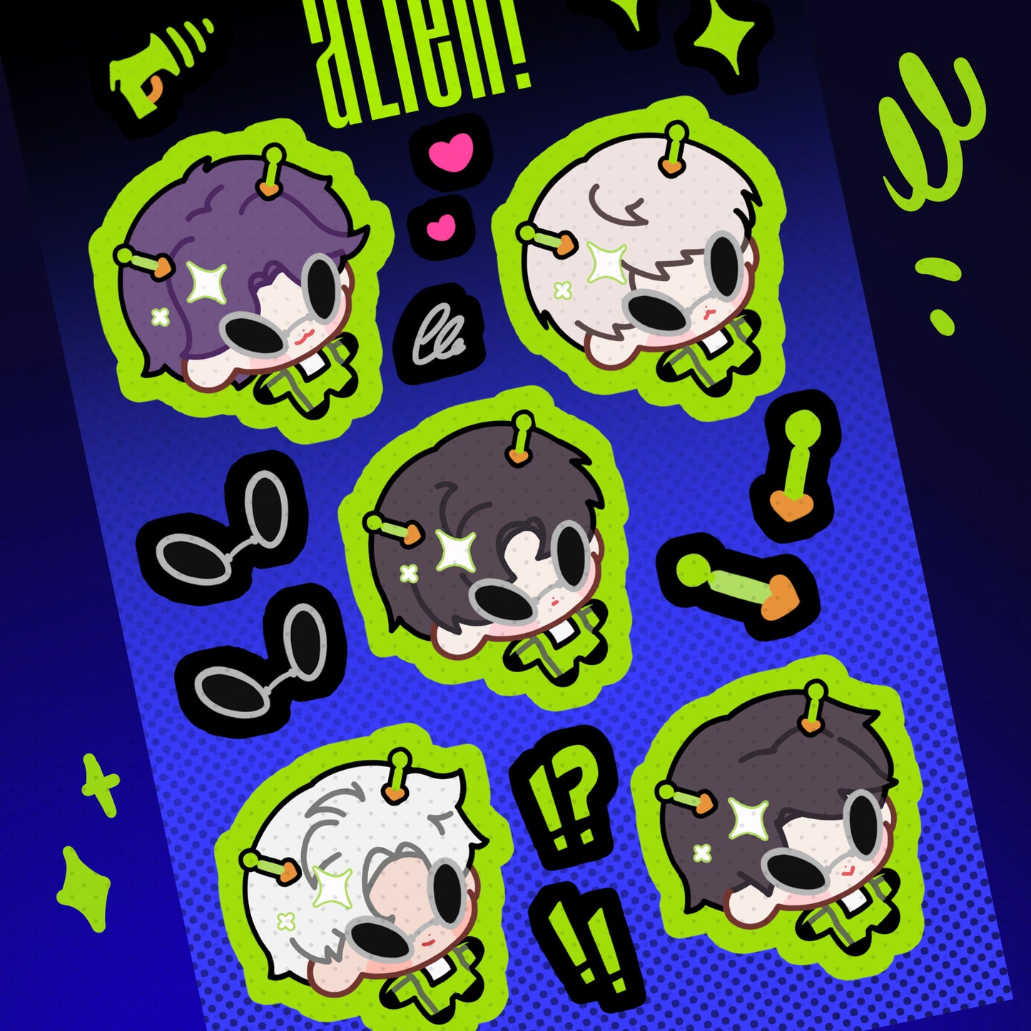 [LADS] Alien! Sticker Sheet